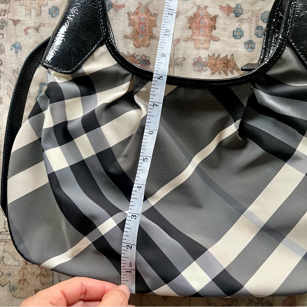 Burberry Black and Gray Plaid Shoulder Bag - Picture 14 of 15